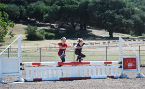 Jumping for joy at FSF horse camp
